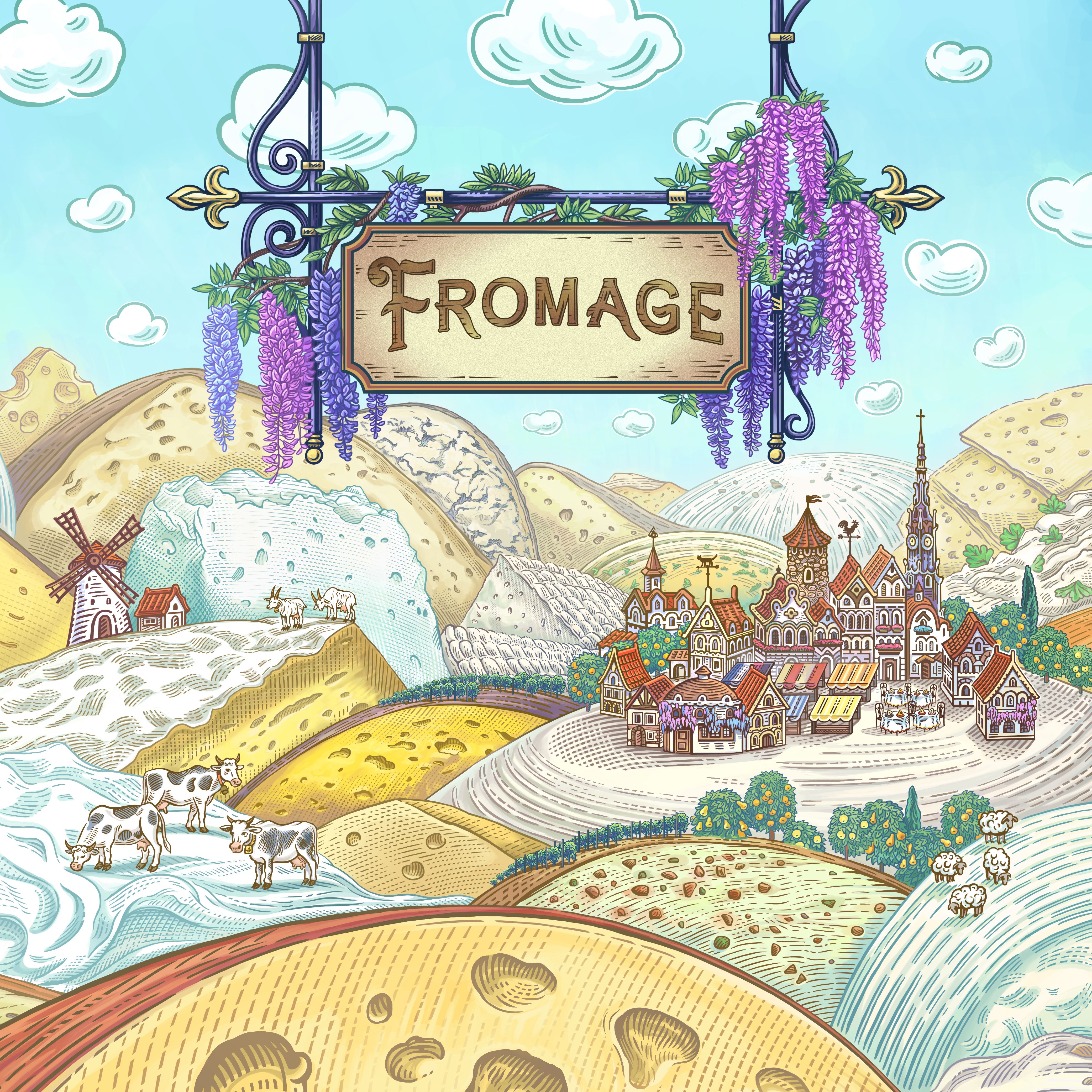 Fromage board game box front