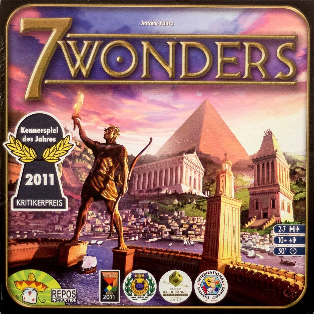 7 Wonders board game box front