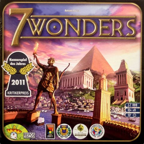 7 Wonders board game box front