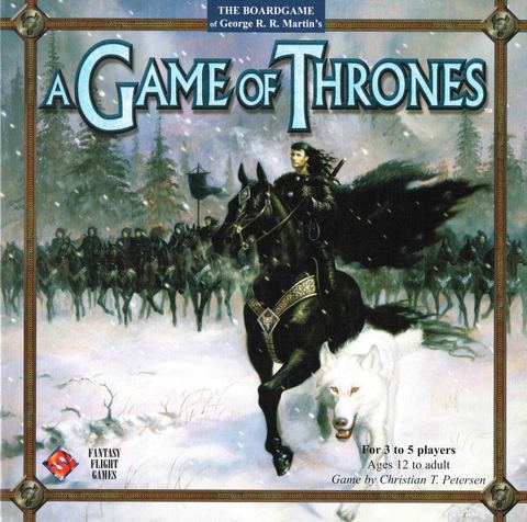 A Game of Thrones board game box front