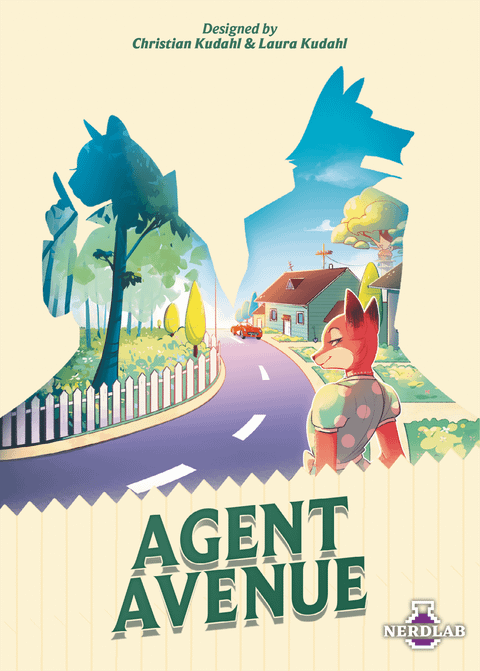 Agent Avenue board game box front