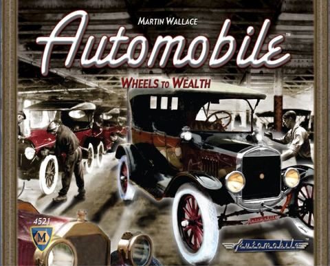 Automobile board game box front