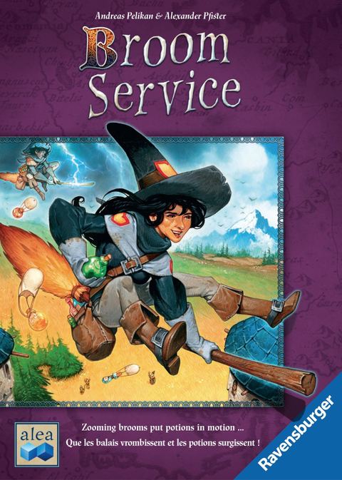 Broom Service board game box front