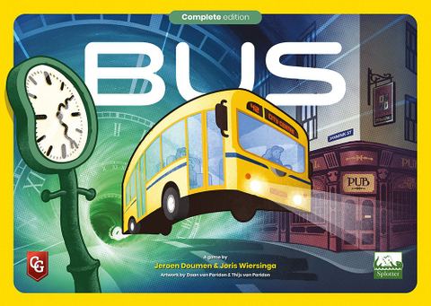 Bus board game box front