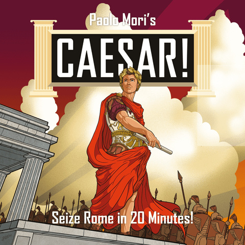 Caesar!: Seize Rome in 20 Minutes! board game box front