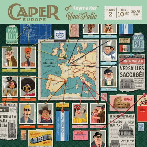 Caper: Europe board game box front