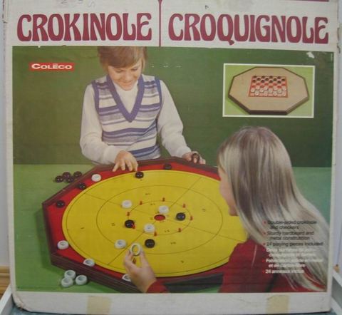 Crokinole board game box front