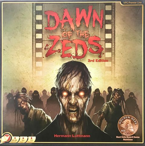 Dawn of the Zeds (Third Edition) board game box front