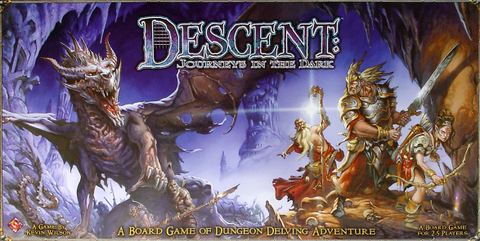 Descent: Journeys in the Dark board game box front