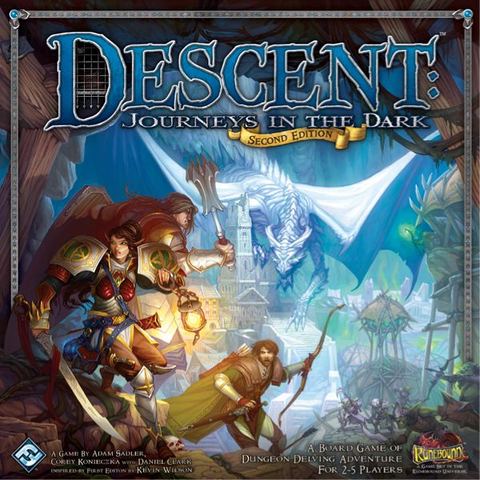 Descent: Journeys in the Dark (Second Edition) board game box front