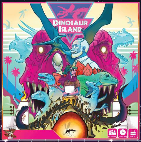 Dinosaur Island board game box front