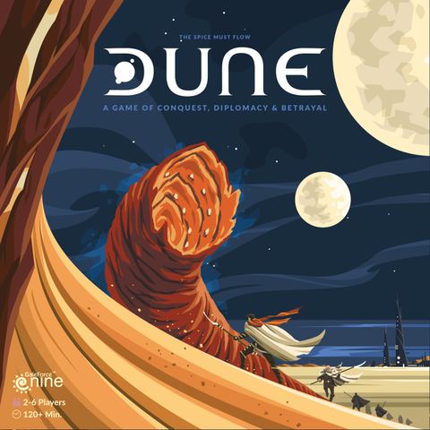 Dune board game box front