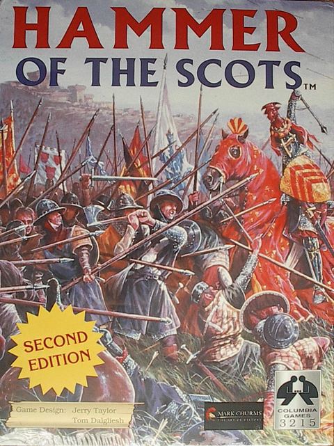 Hammer of the Scots board game box front
