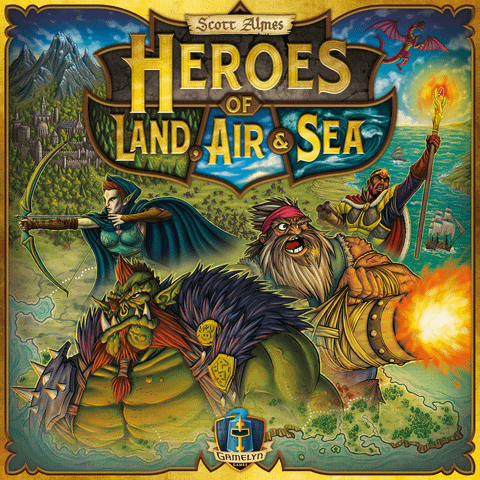 Heroes of Land, Air & Sea board game box front