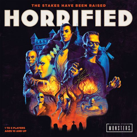 Horrified board game box front