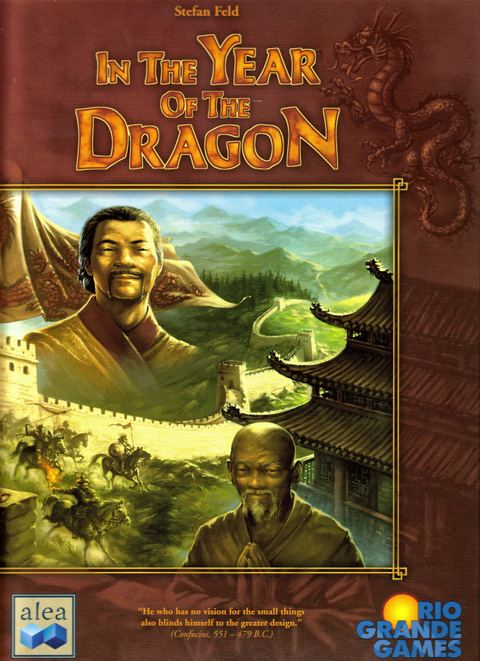 In the Year of the Dragon board game box front