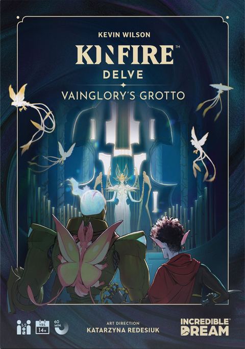 Kinfire Delve: Vainglory's Grotto board game box front