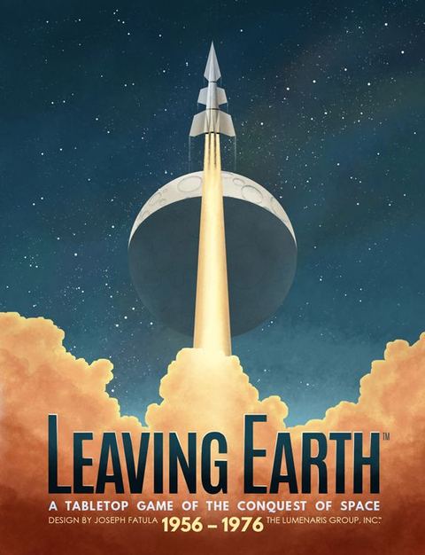 Leaving Earth board game box front