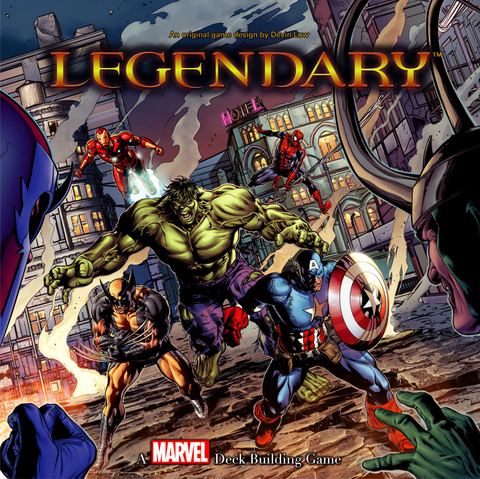 Legendary: A Marvel Deck Building Game board game box front