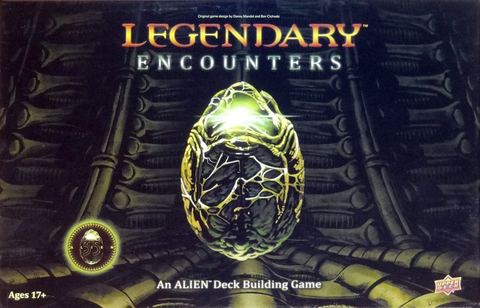 Legendary Encounters: An Alien Deck Building Game board game box front