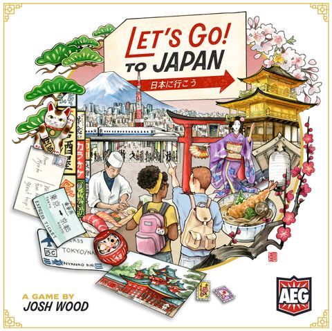 Let's Go! To Japan board game box front