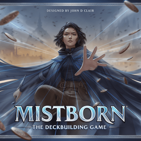 Mistborn: The Deckbuilding Game board game box front