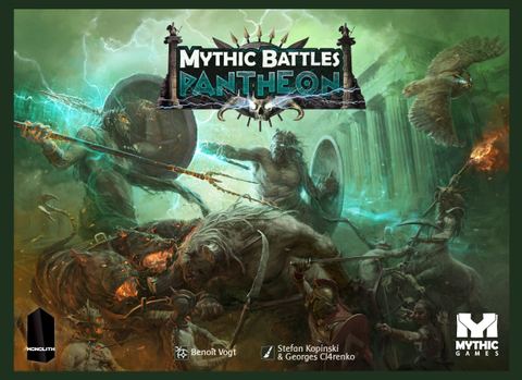 Mythic Battles: Pantheon board game box front