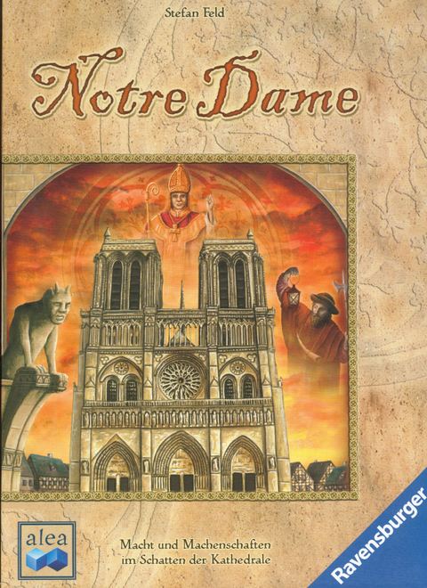 Notre Dame board game box front