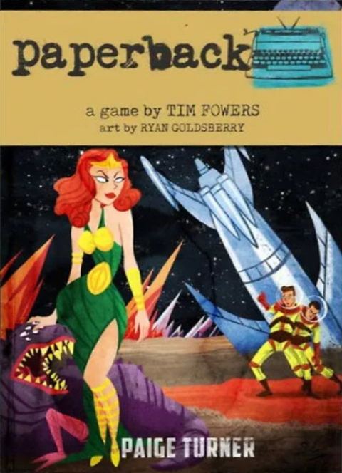 Paperback board game box front
