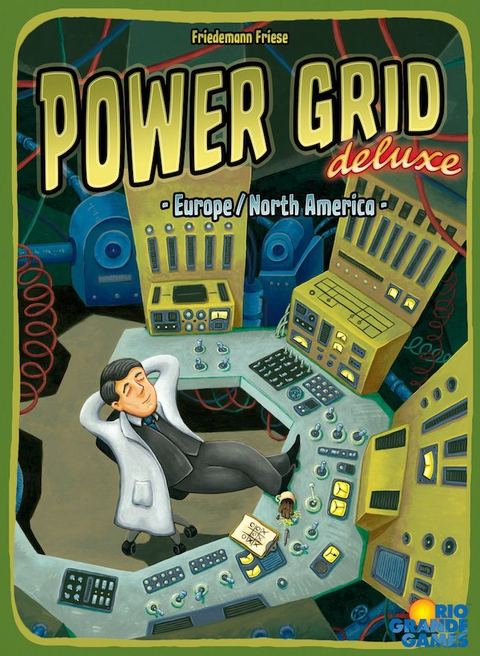 Power Grid Deluxe: Europe/North America board game box front