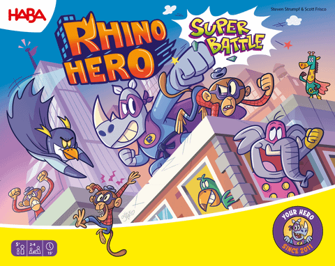 Rhino Hero: Super Battle board game box front
