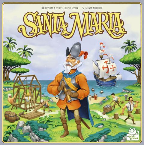 Santa Maria board game box front