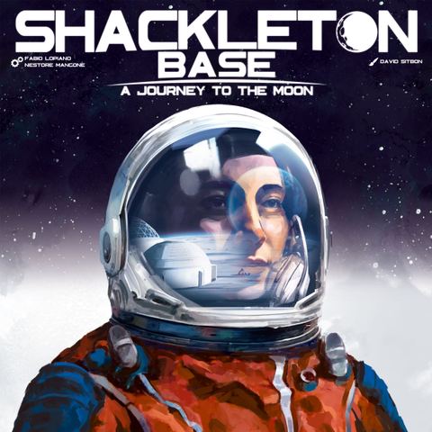 Shackleton Base: A Journey to the Moon board game box front