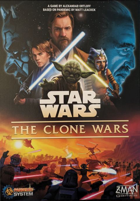 Star Wars: The Clone Wars board game box front