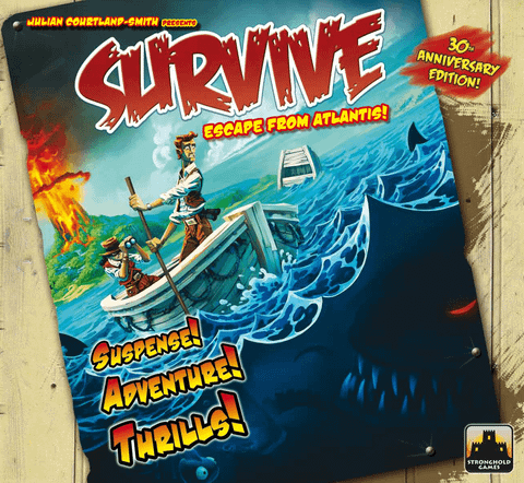 Survive: Escape from Atlantis! board game box front