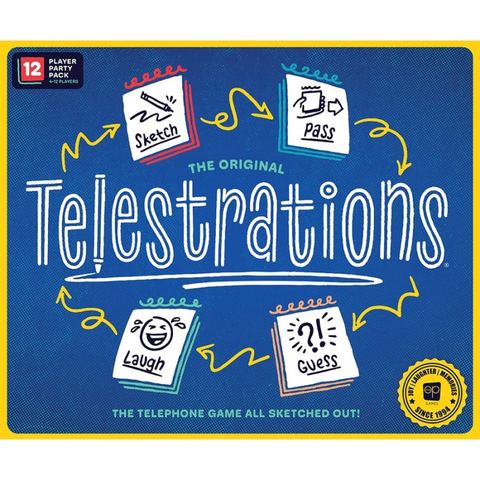 Telestrations: 12 Player Party Pack board game box front