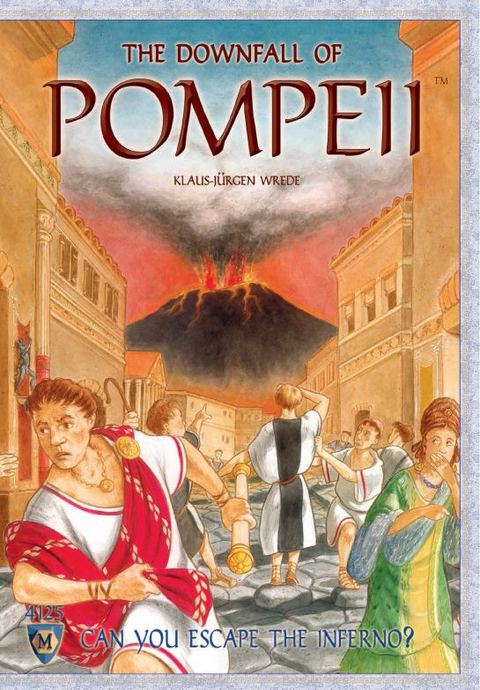 The Downfall of Pompeii board game box front