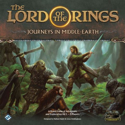 The Lord of the Rings: Journeys in Middle-Earth board game box front