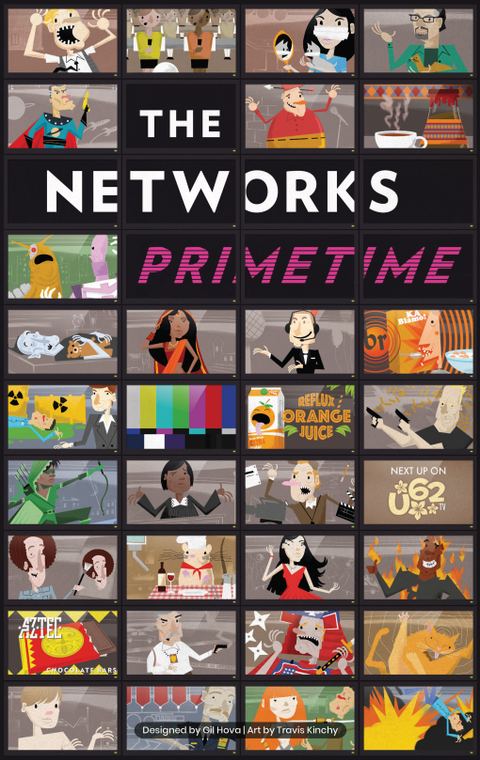 The Networks: Primetime board game box front