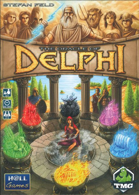 The Oracle of Delphi board game box front