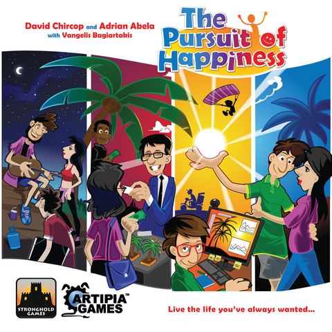 The Pursuit of Happiness board game box front