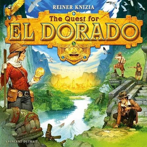 The Quest for El Dorado board game box front