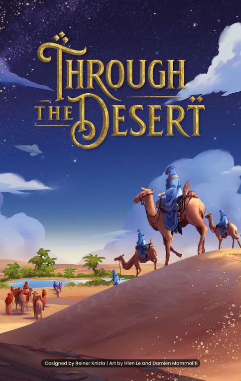 Through the Desert board game box front