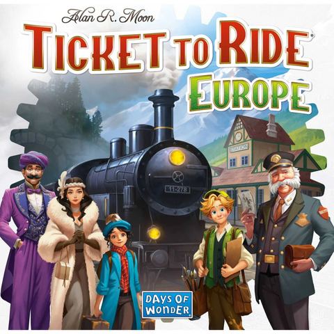 Ticket to Ride: Europe board game box front
