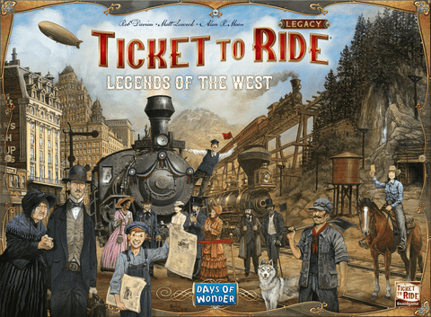 Ticket to Ride Legacy: Legends of the West board game box front