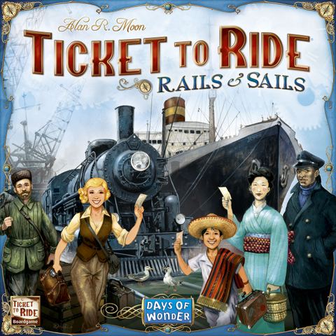 Ticket to Ride: Rails & Sails board game box front