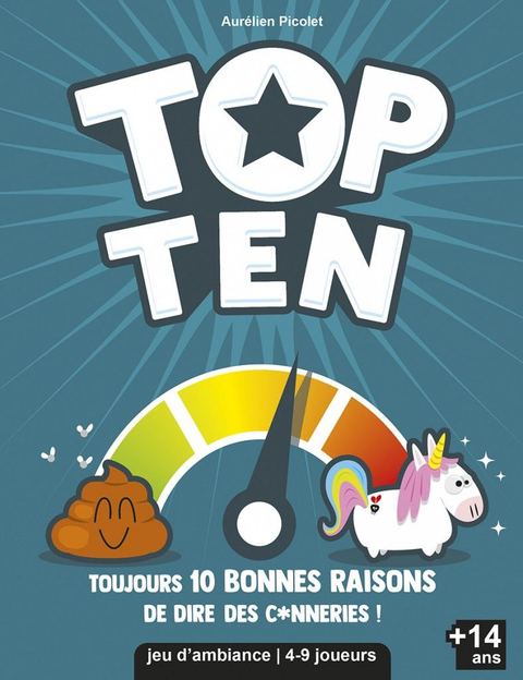 Top Ten board game box front