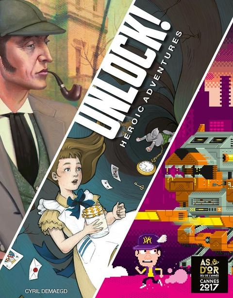 Unlock!: Heroic Adventures board game box front