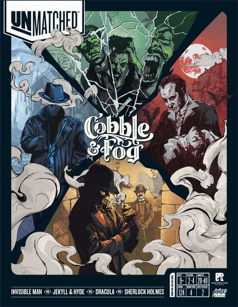 Unmatched: Cobble & Fog board game box front