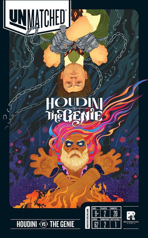 Unmatched: Houdini vs. The Genie board game box front